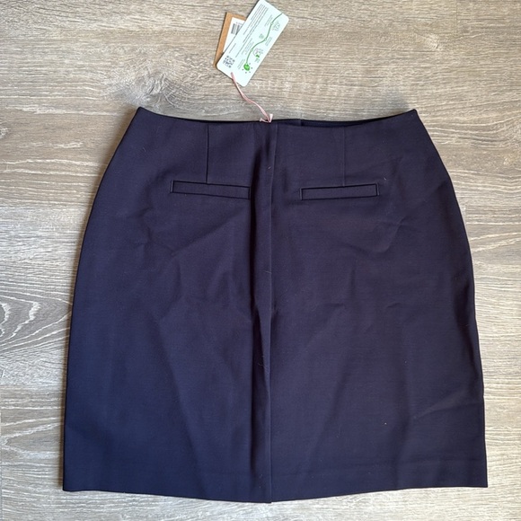 NEW Boden Buttoned Ponte Mini Skirt Navy 6 - Picture 3 of 11